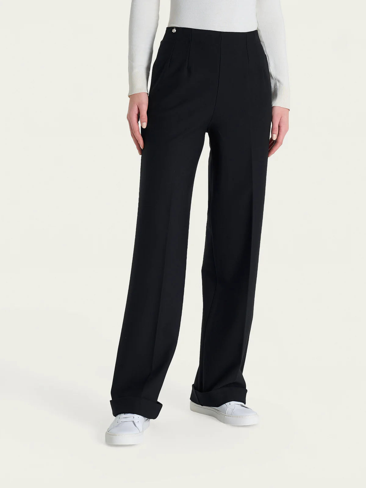Pantalone Ragno ampio con tasche in Compact art: DO32PE