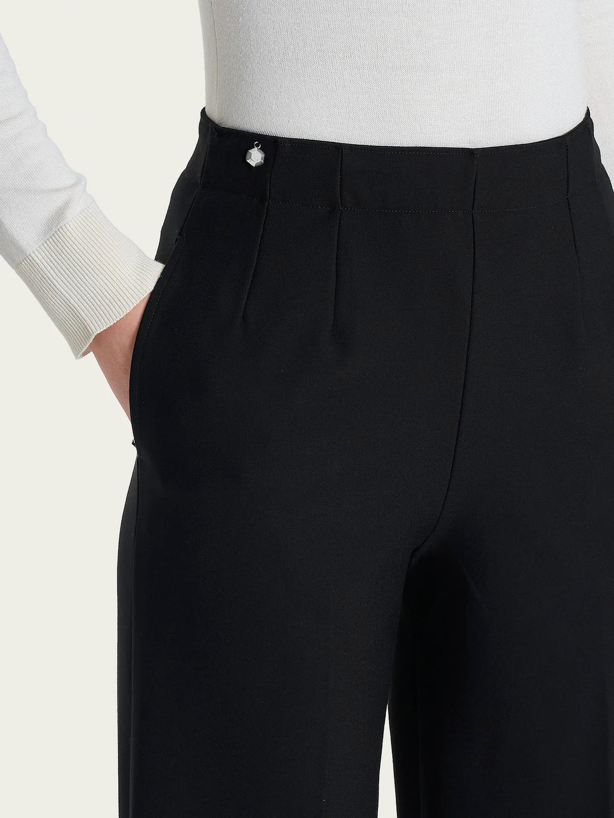 Pantalone Ragno ampio con tasche in Compact art: DO32PE