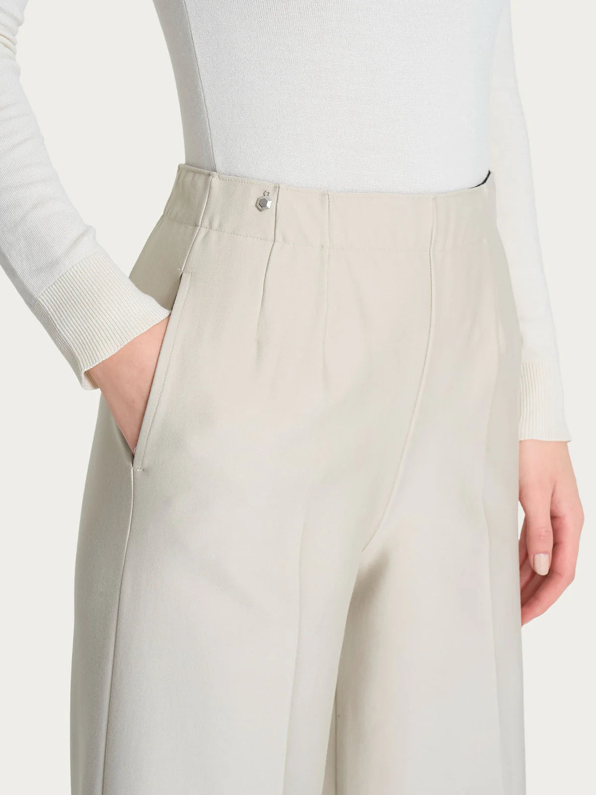 Pantalone Ragno ampio con tasche in Compact art: DO32PE