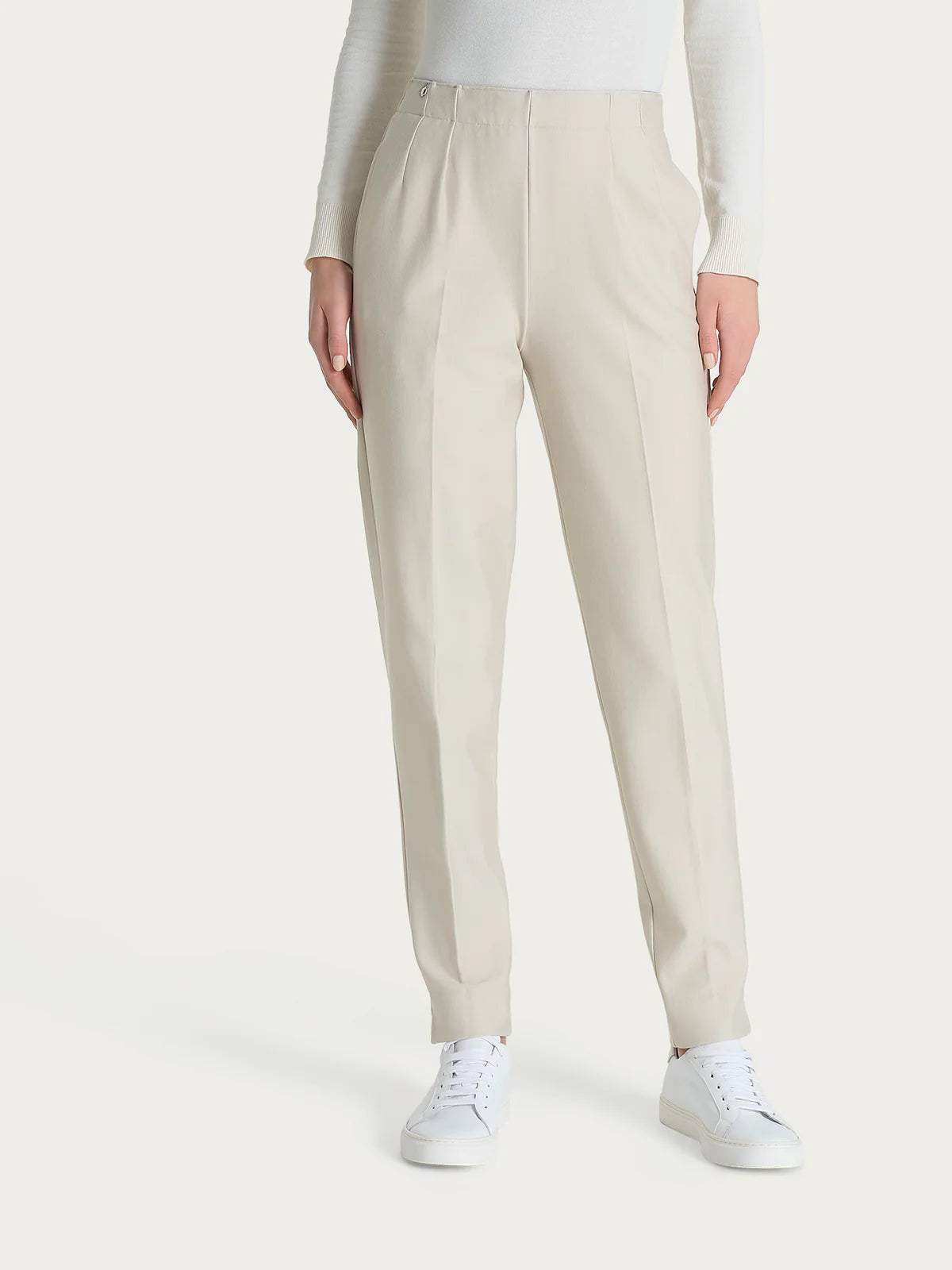 Pantalone Ragno a carota con tasche in tessuto Compact art. DO32PS