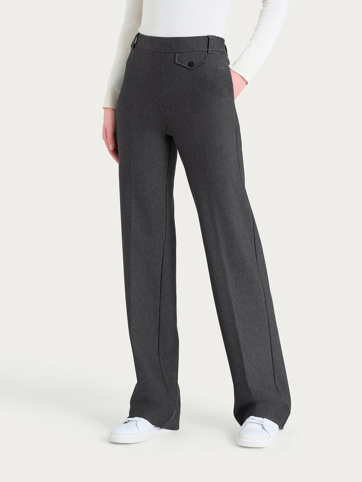 Pantalone Ragno ampio con taschino in Compact art: DR22PE