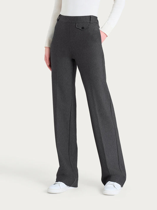Pantalone Ragno ampio con taschino in Compact art: DR22PE