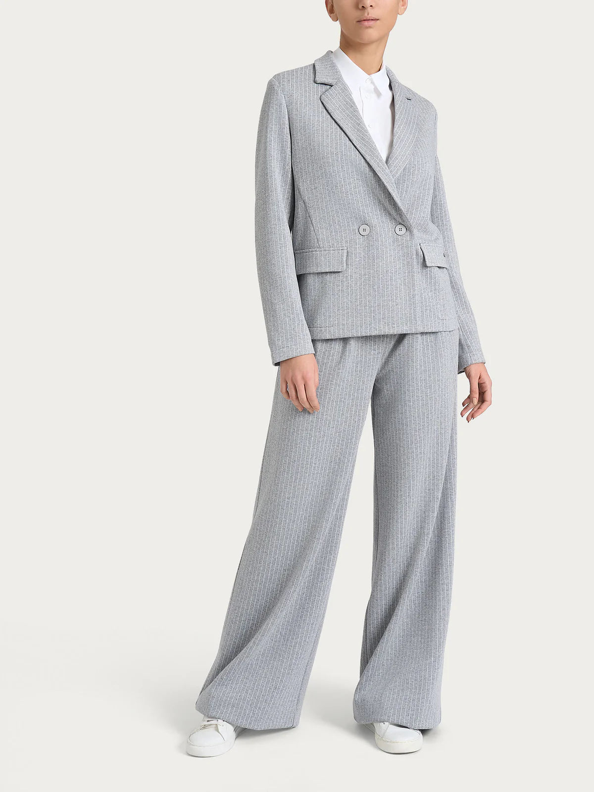 Blazer Ragno gessato doppio petto in Eco Jacquard art. DR48G6