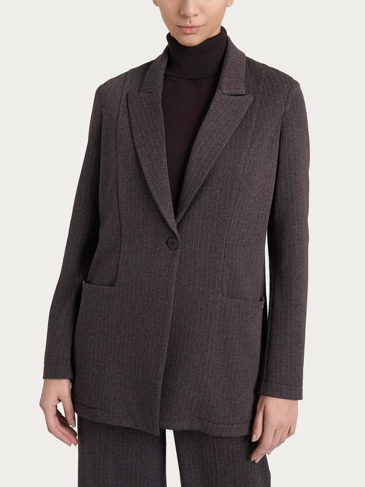 Blazer Ragno over gessato in Eco Jacquard art. DR48G9