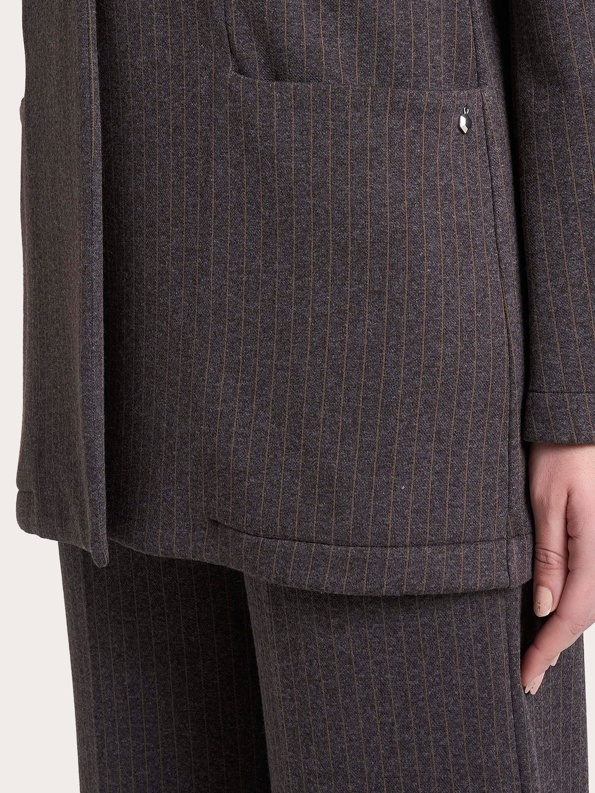 Blazer Ragno over gessato in Eco Jacquard art. DR48G9