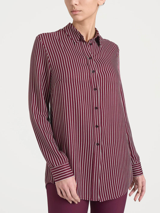 Camicia Ragno a righe in Winter EcoSeta art: DR54SC