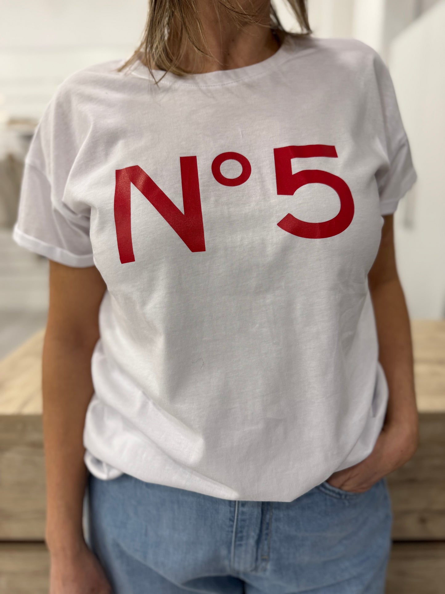 T-Shirt stampa n 5 con berretto Art. 25M7206 Tensione in