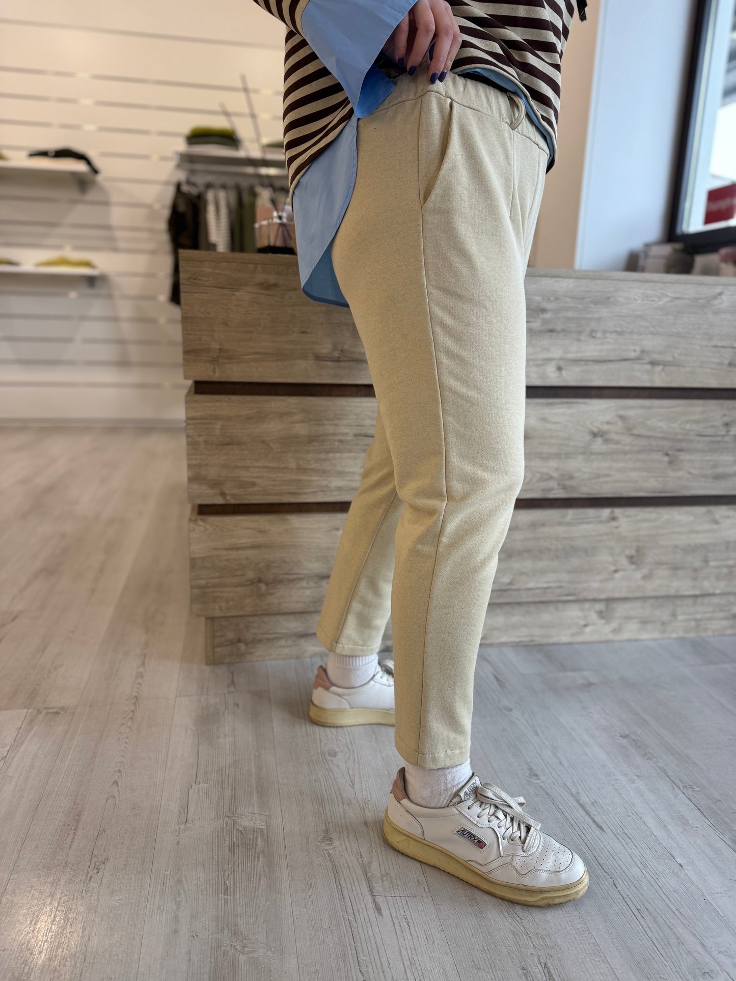 Pantalone in felpa con elastico