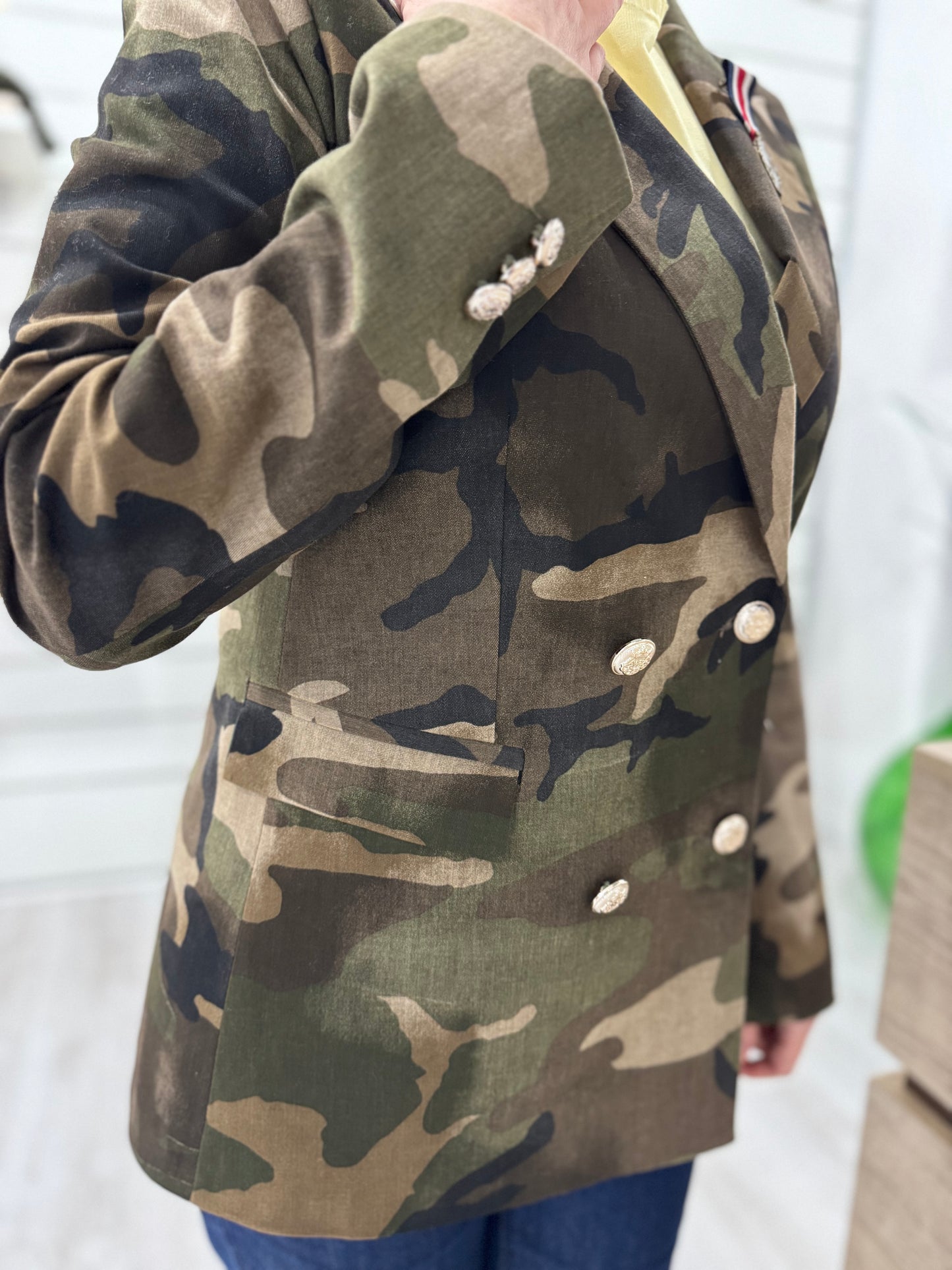 Giacca militare doppiopetto