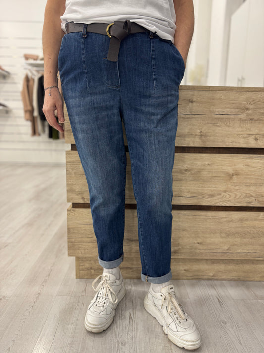 Jeans baggy con elastico