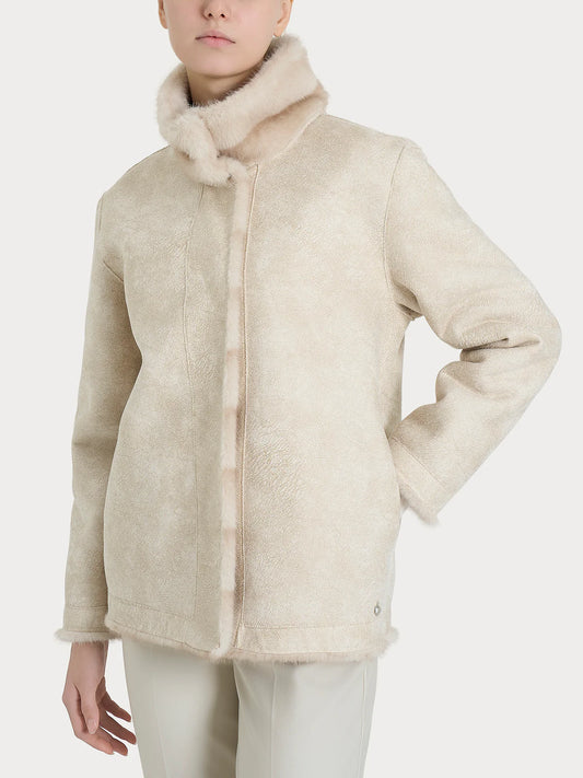 Giacca Ragno double-face in Vegan Fur art. DQ43KX