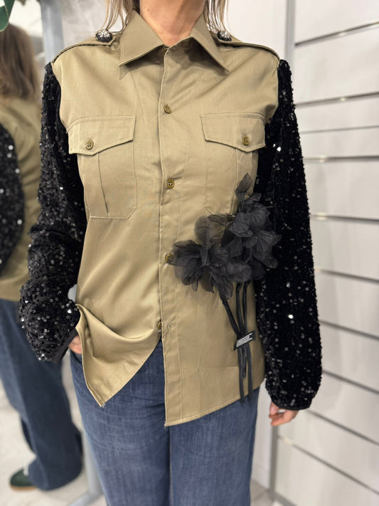 Giacca vintage con pailettes