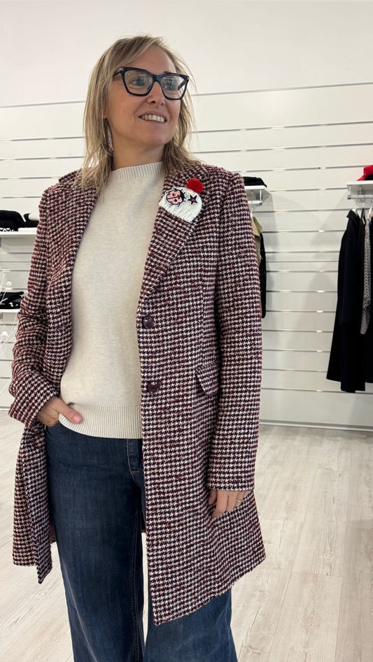 Cappotto baronetto pied de poule